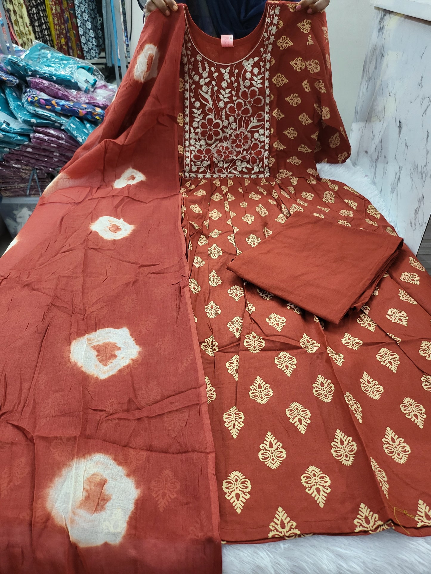 3pc set embroidery mer1