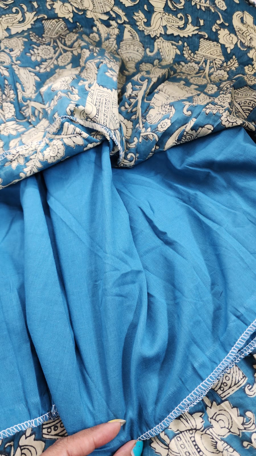 Kalamkaari print feeding kurtis krishna