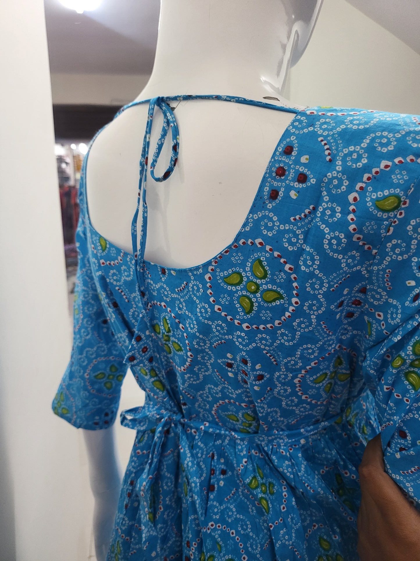 Feeding frock bluedots