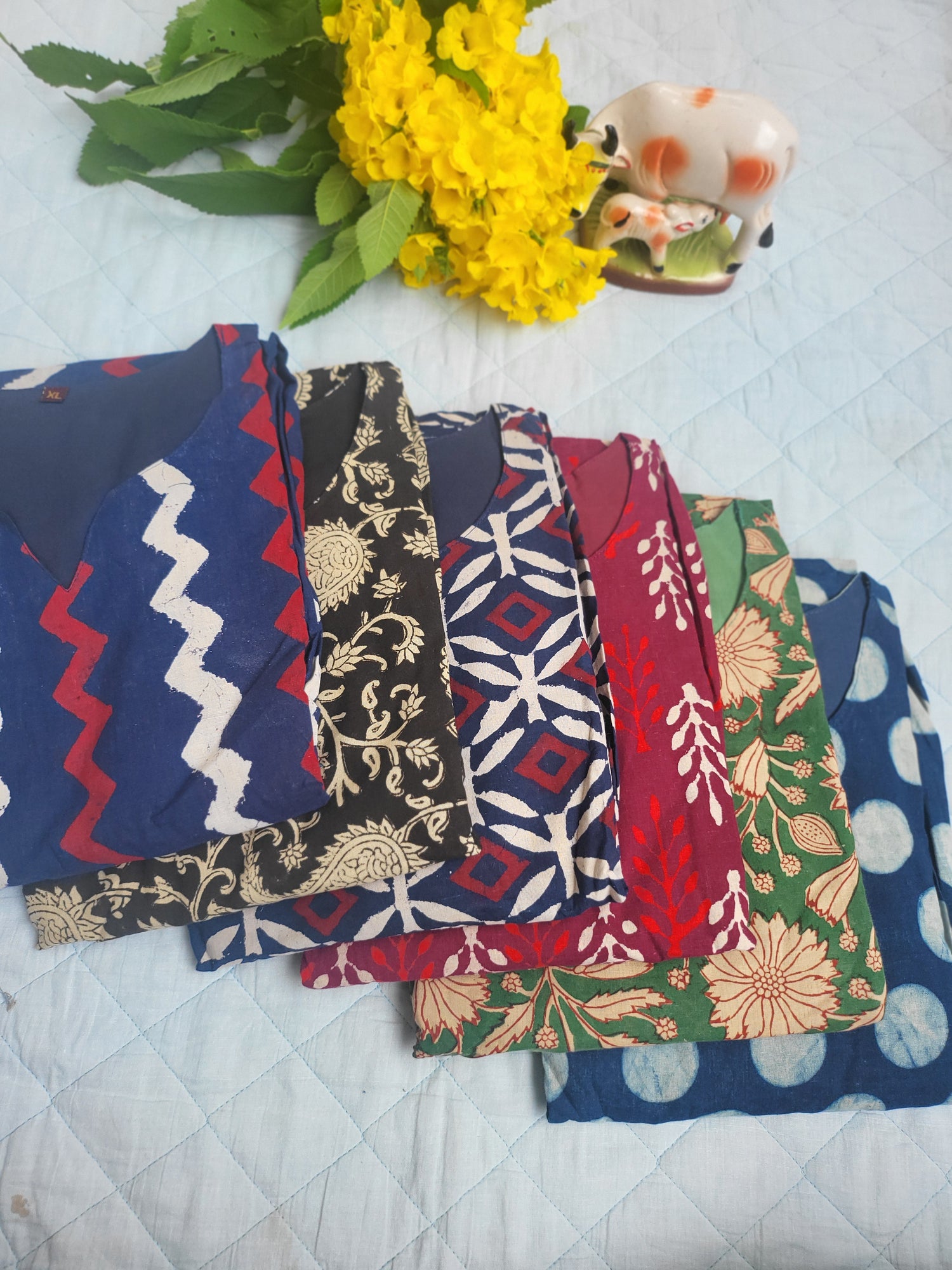 Original Handblock Kalamkaari feeding kurtis
