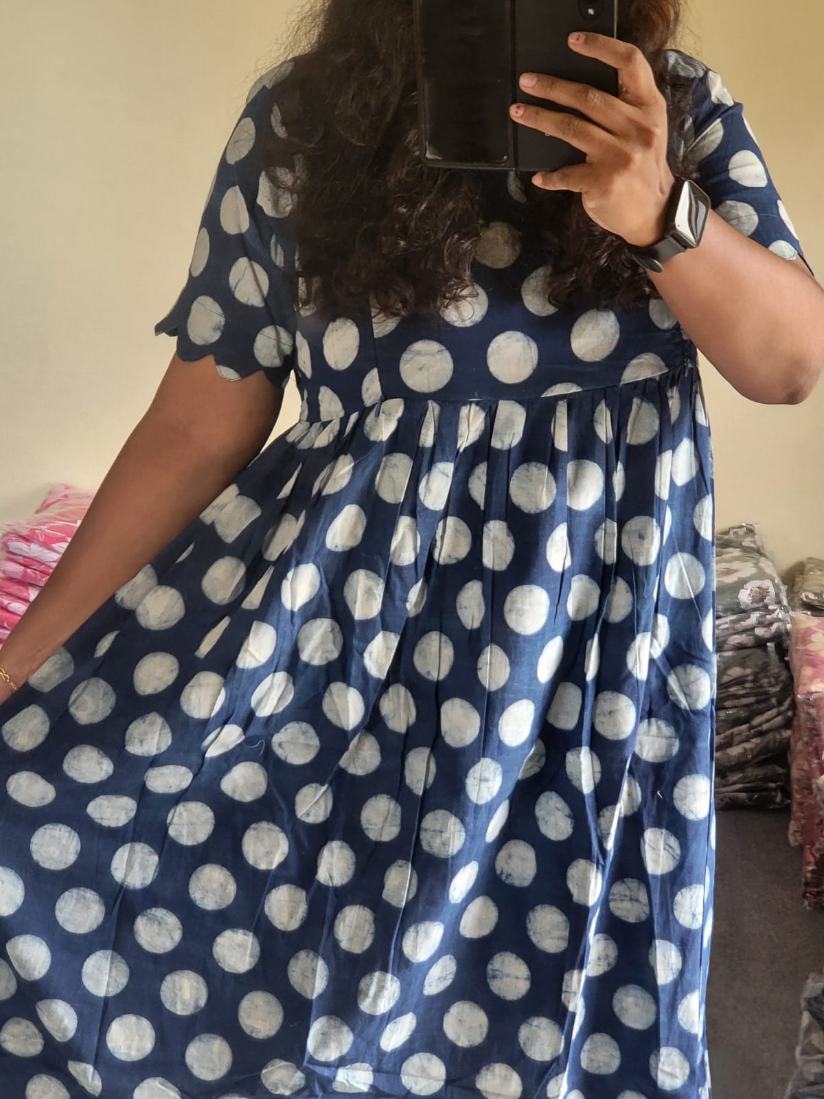 Original handblock Kalamkaari feeding anarkali bobyprint
