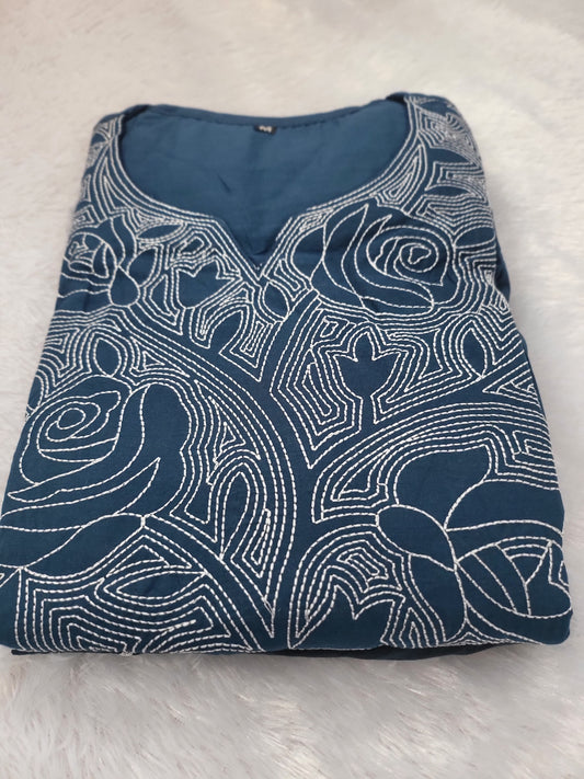 3pc sets in embroidery blue09