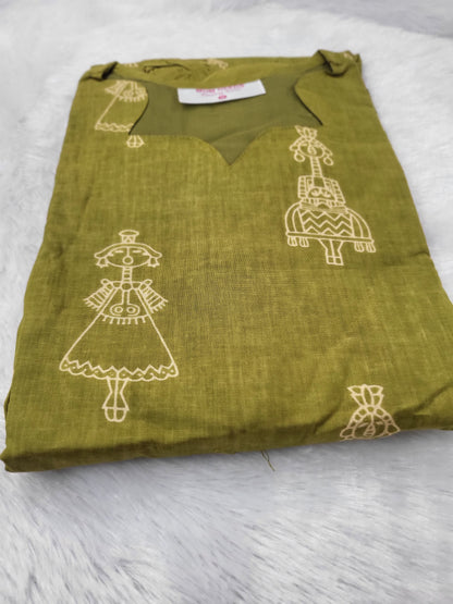 Cutwork feeding Anarkali grn