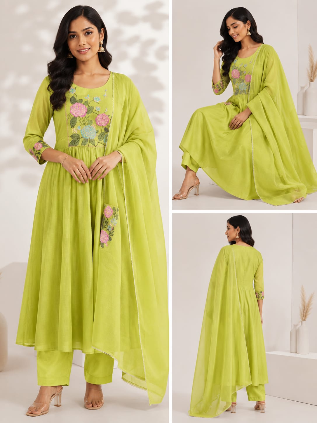 1550 3pc sets Partywear grn