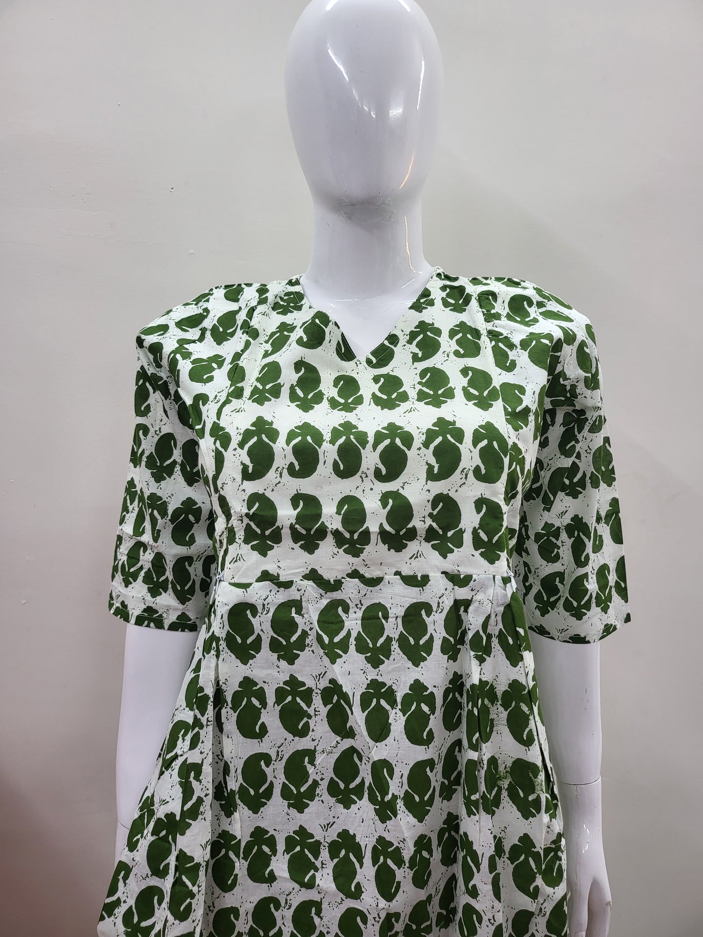 FEEDING CO-ORD SET wht /grn