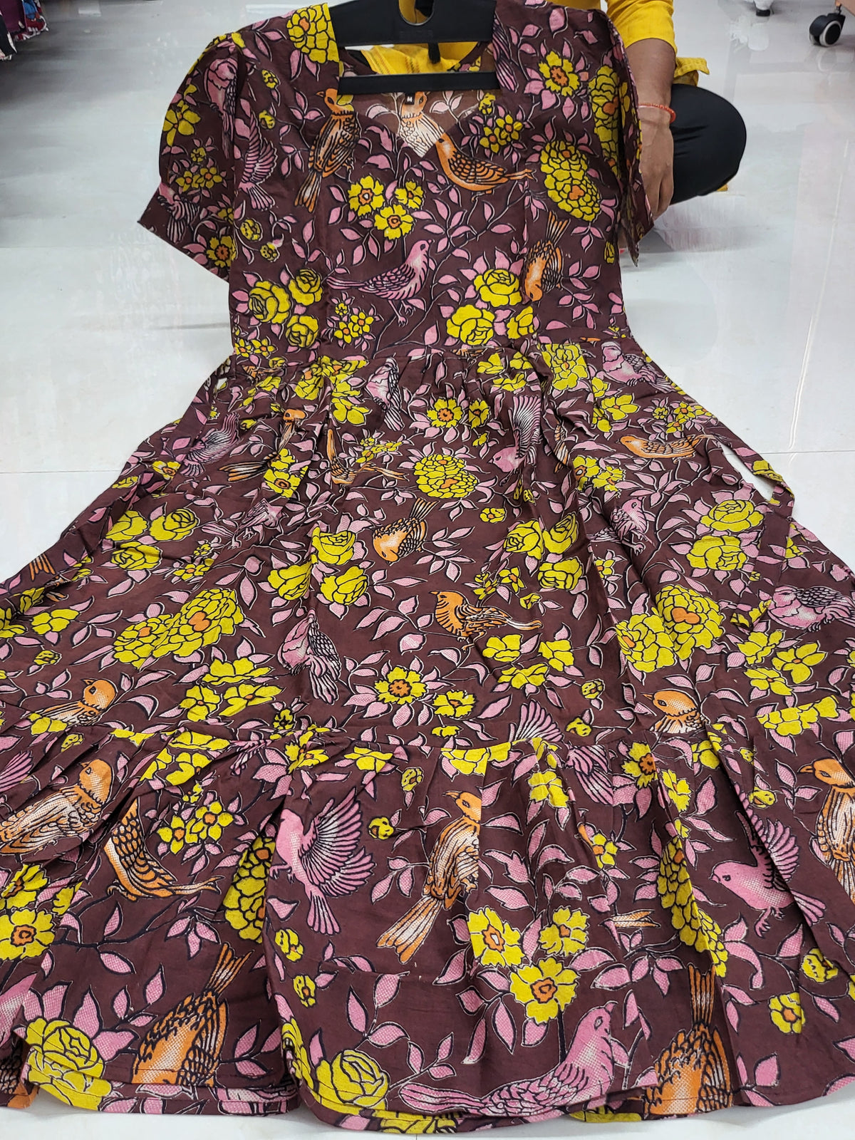 Non feeding Kalamkaari Kurtis 01
