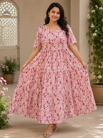 Pichvai print feeding pink