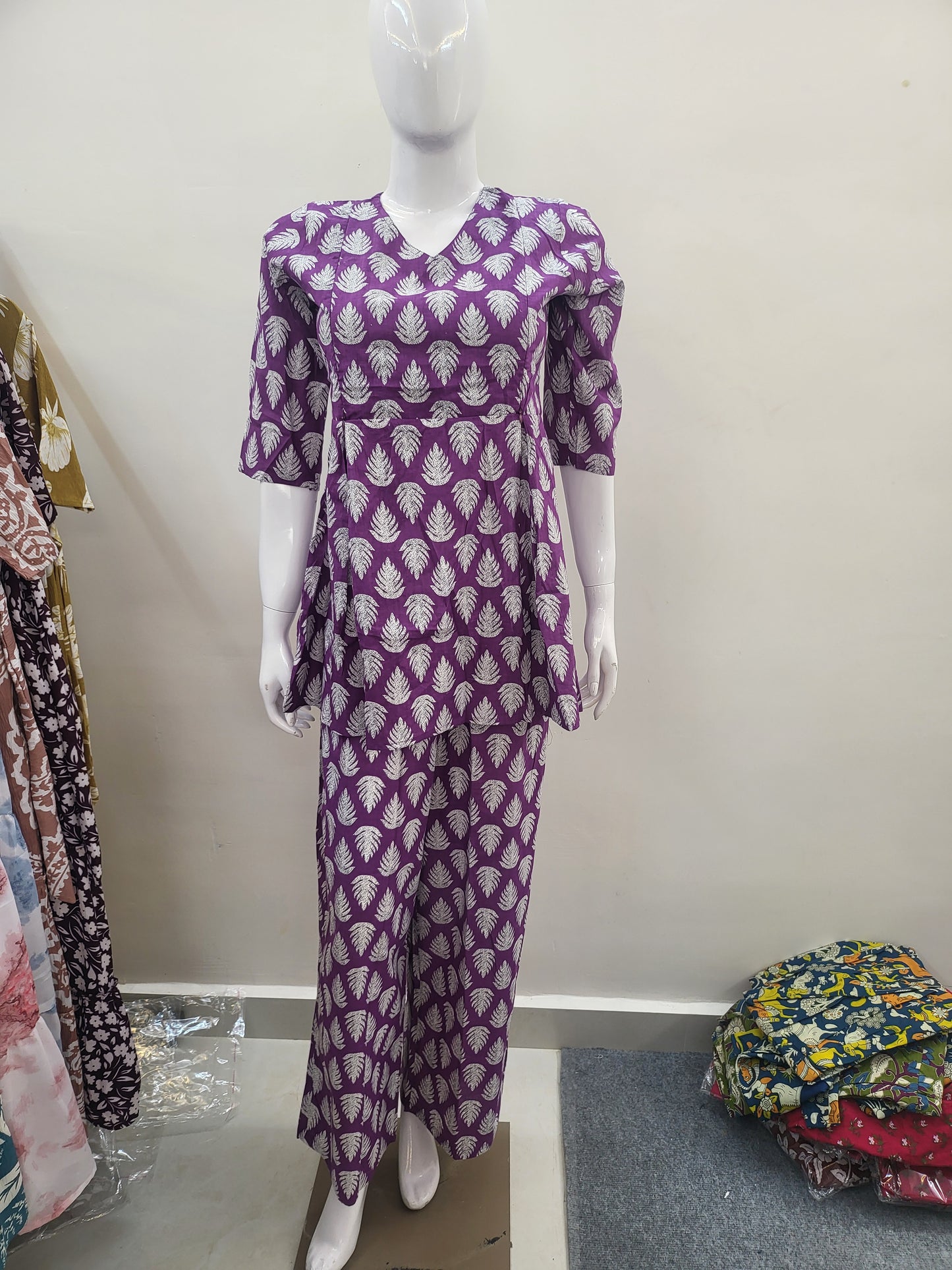 FEEDING CO-ORD SET purple