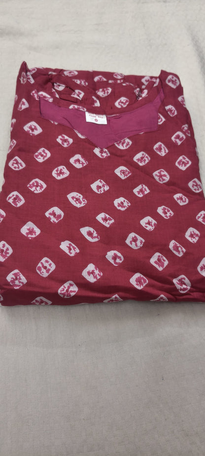 Pink bandhini summer