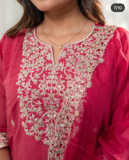 Partywear 3pc sets red
