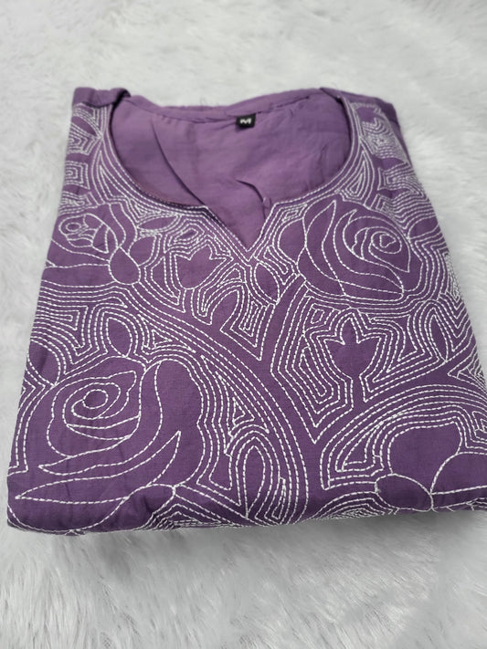 3pc sets embroidery lavender103