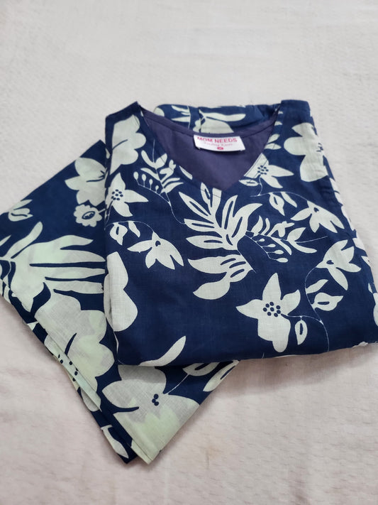 Feeding co-ord sets blue floral
