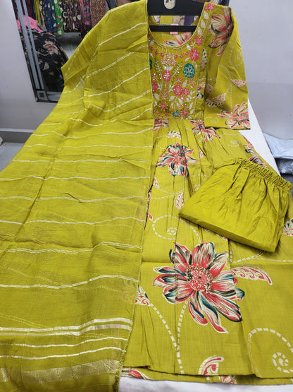 3pc set feeding embroidery prtgrn43