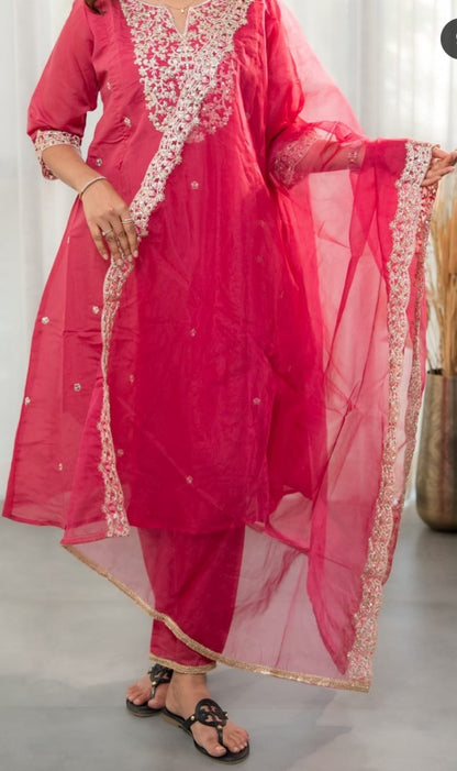 Partywear 3pc sets red