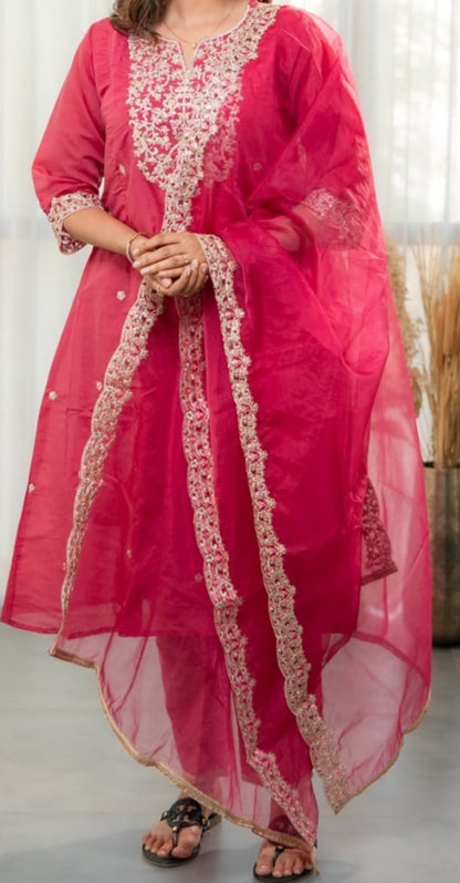 Partywear 3pc sets red