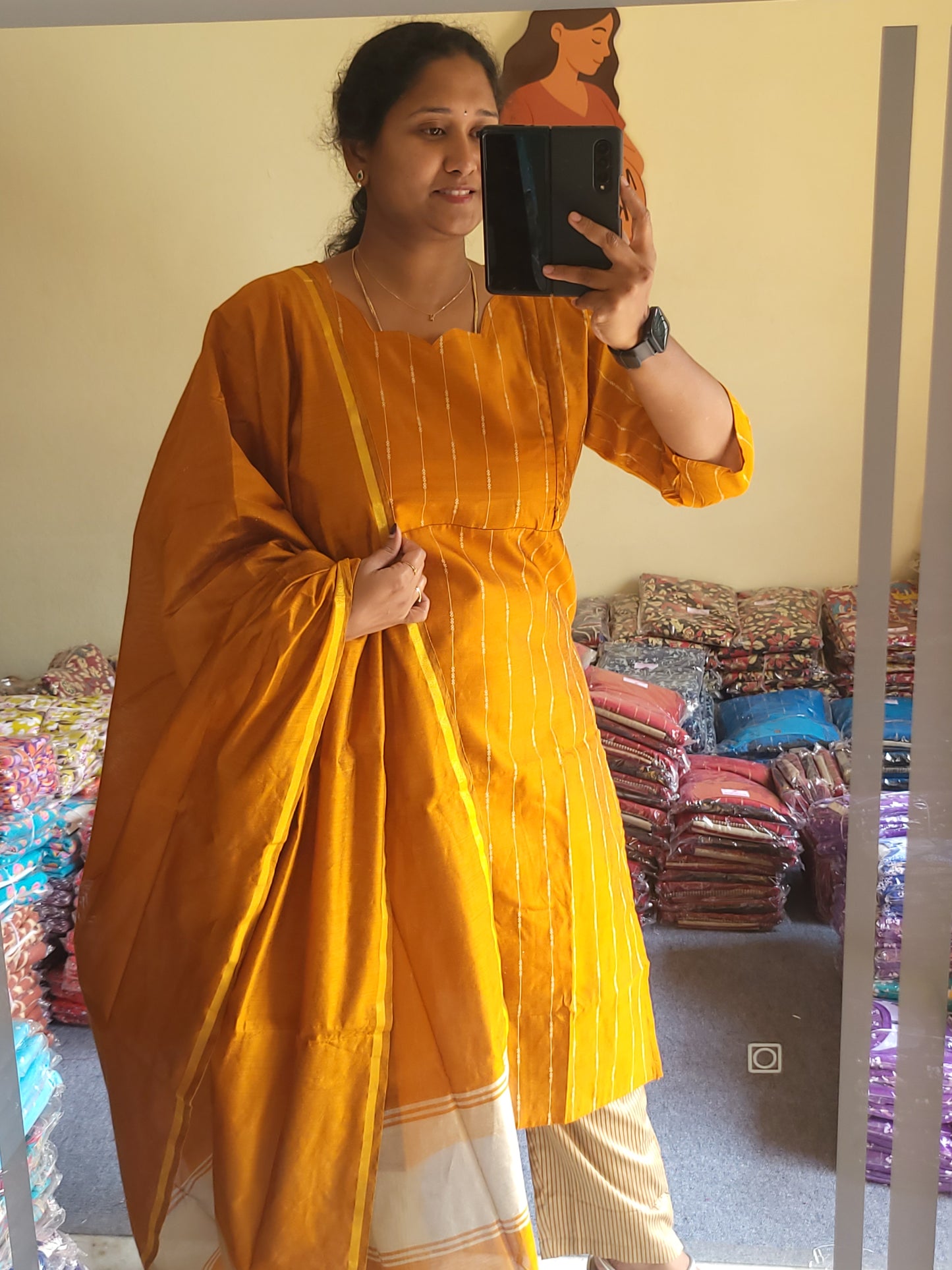 Rawsilk feeding 3pc sets golden yellow
