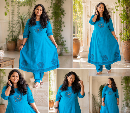 Office wear feeding co-ord sets blu