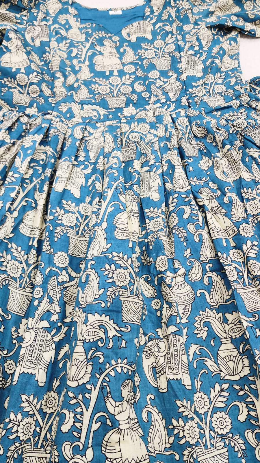 Kalamkaari print feeding kurtis krishna