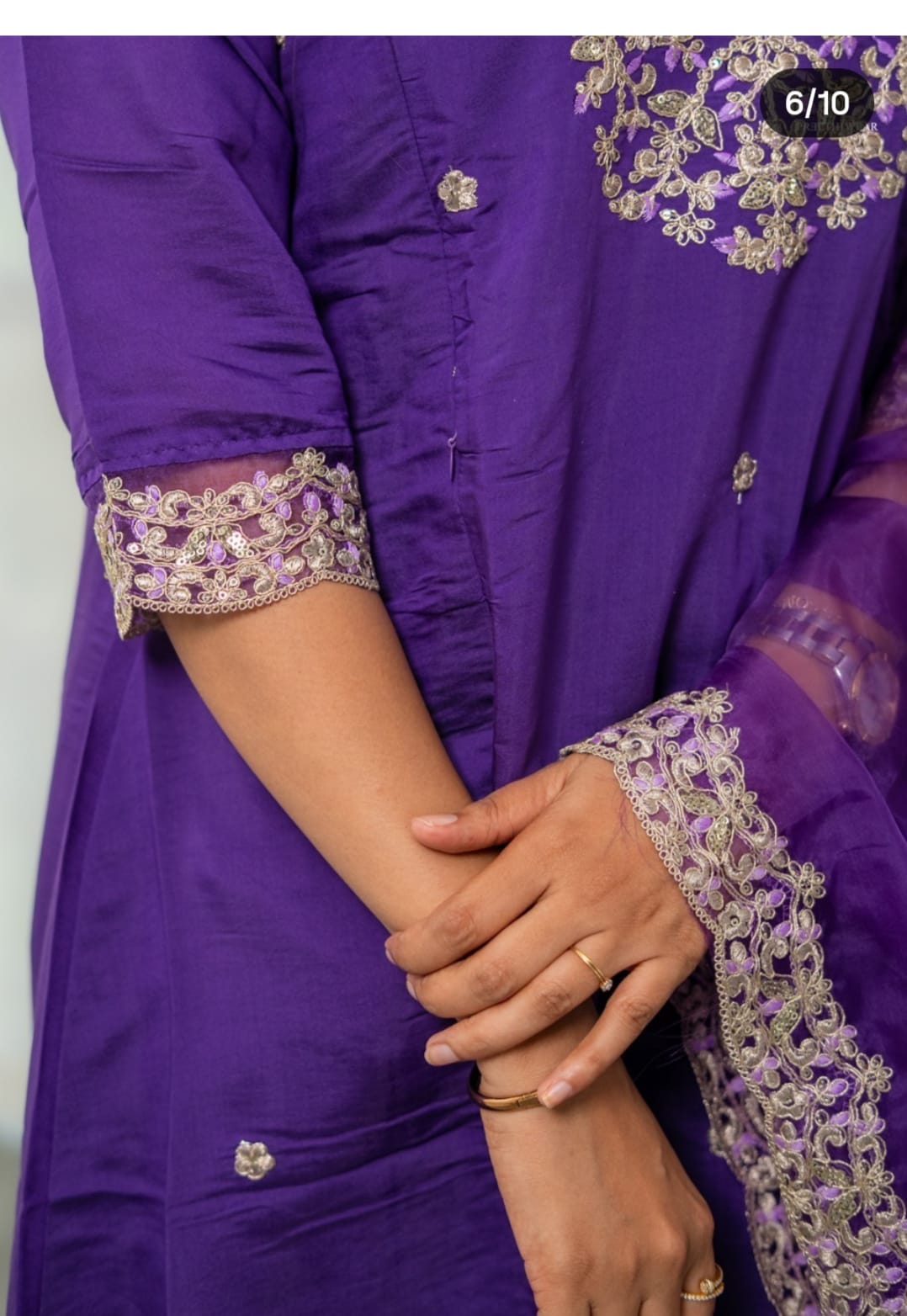 Partywear 3pc sets voilet