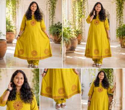 Office wear feeding co-ord sets ylw