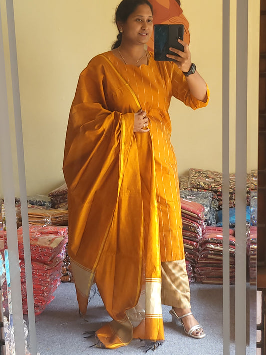 Rawsilk feeding 3pc sets golden yellow