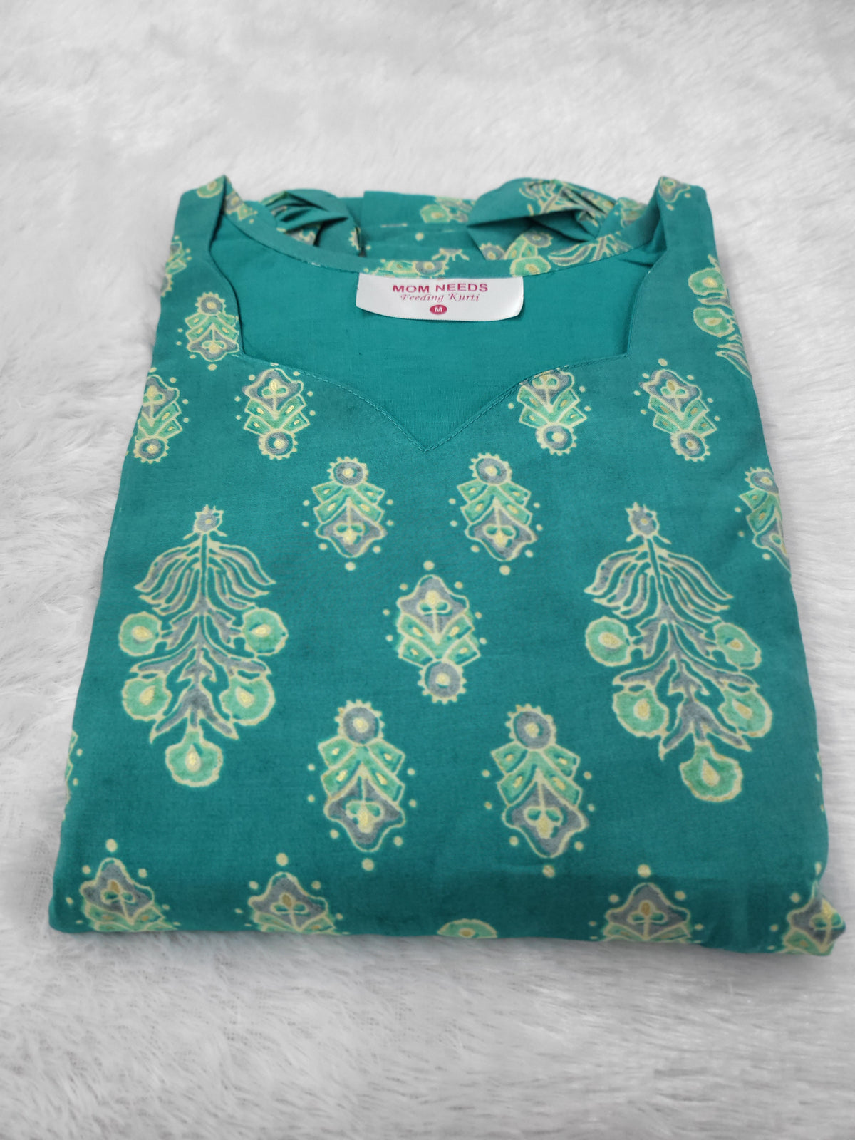 Chanderi silk feeding frocks seagrn 31457