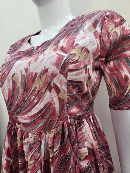 Delta crepe feeding Kurtis brown cross