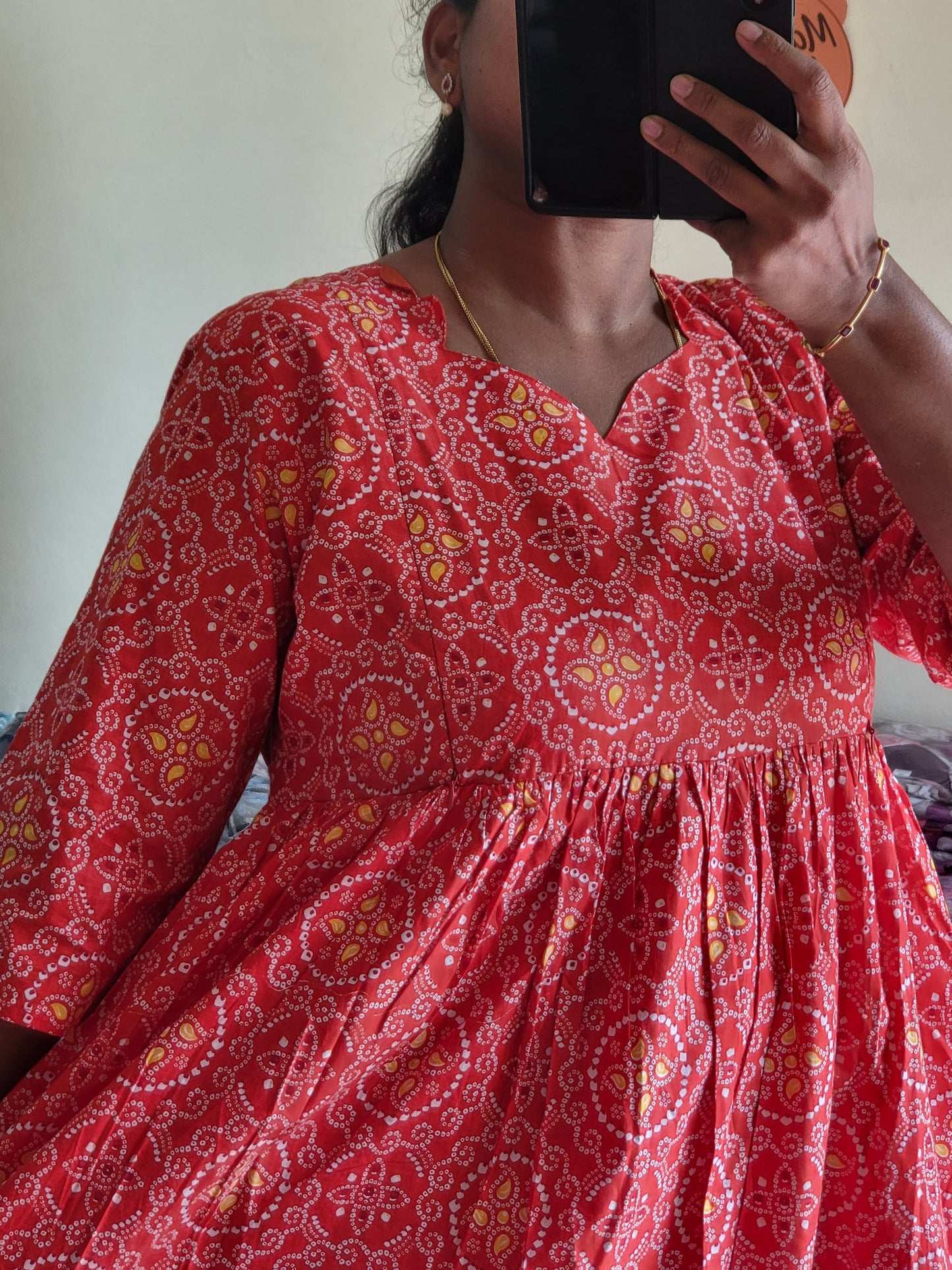 Full lining cotton Anarkali feeding org