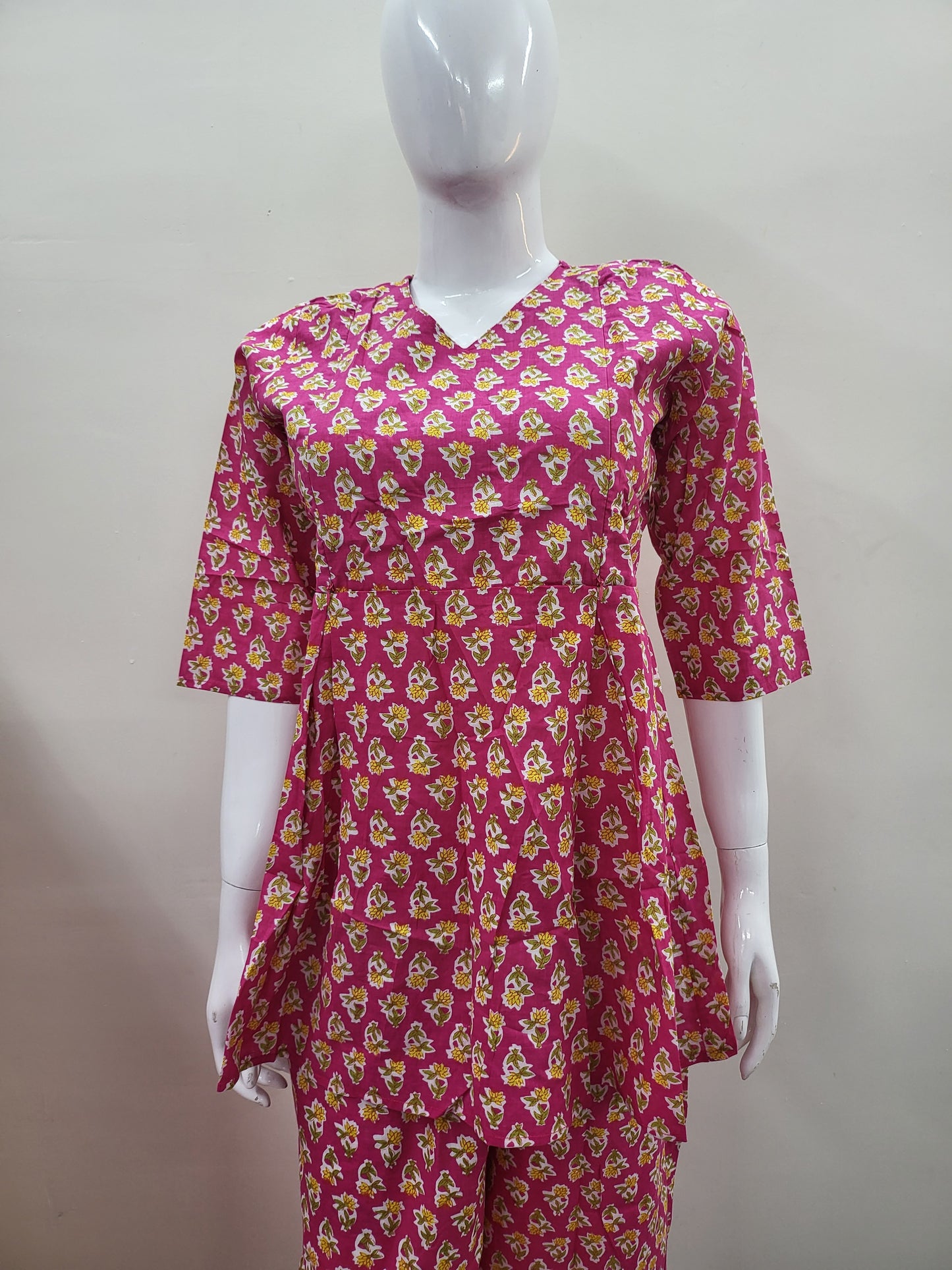 Feeding co-ord sets pink ylw