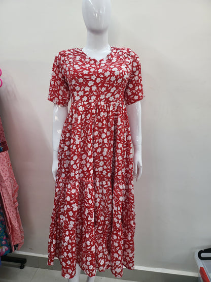 Delta crepe feeding Kurtis red