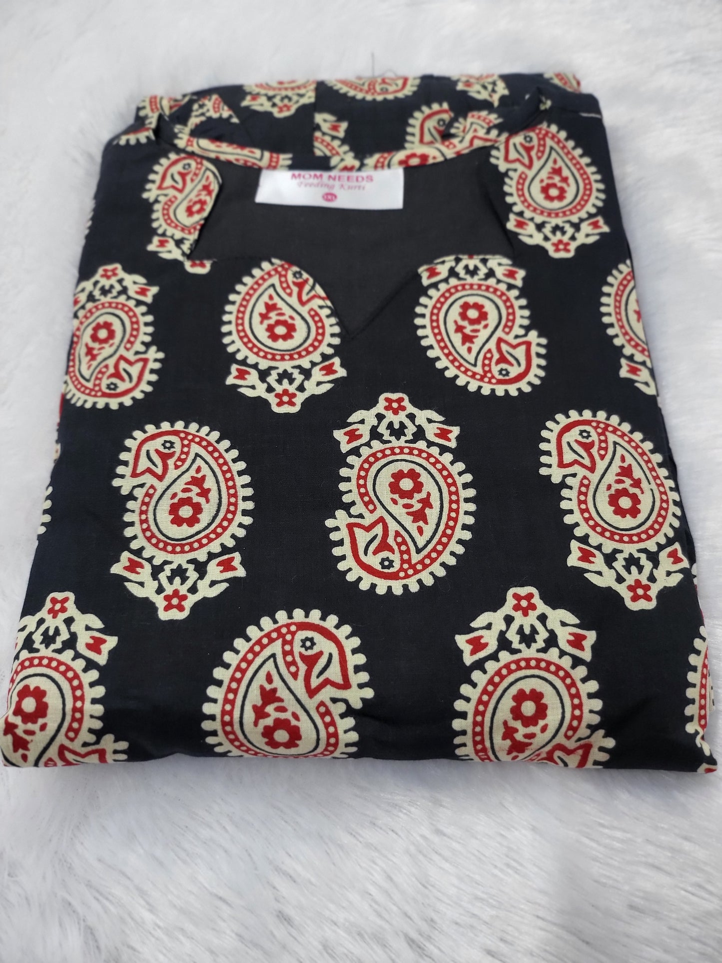 Feeding Cutwork Anarkali blk089