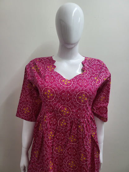Feeding frock pinkbadini