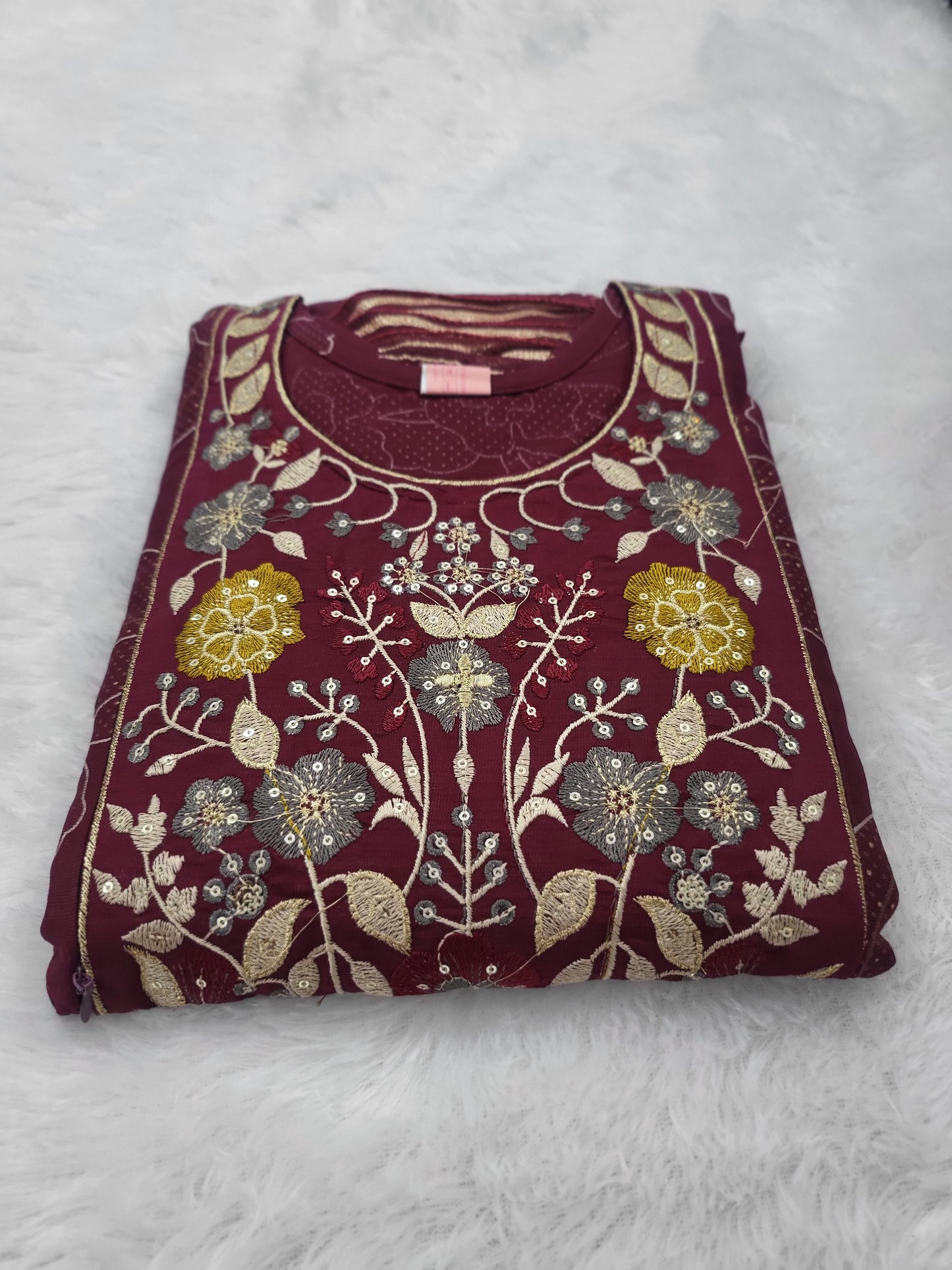 3pc set embroidery mr253