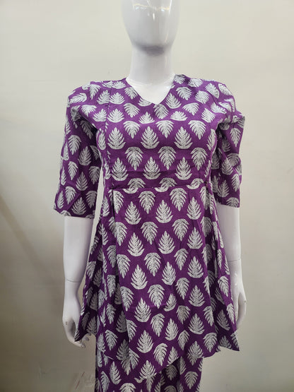 FEEDING CO-ORD SET purple