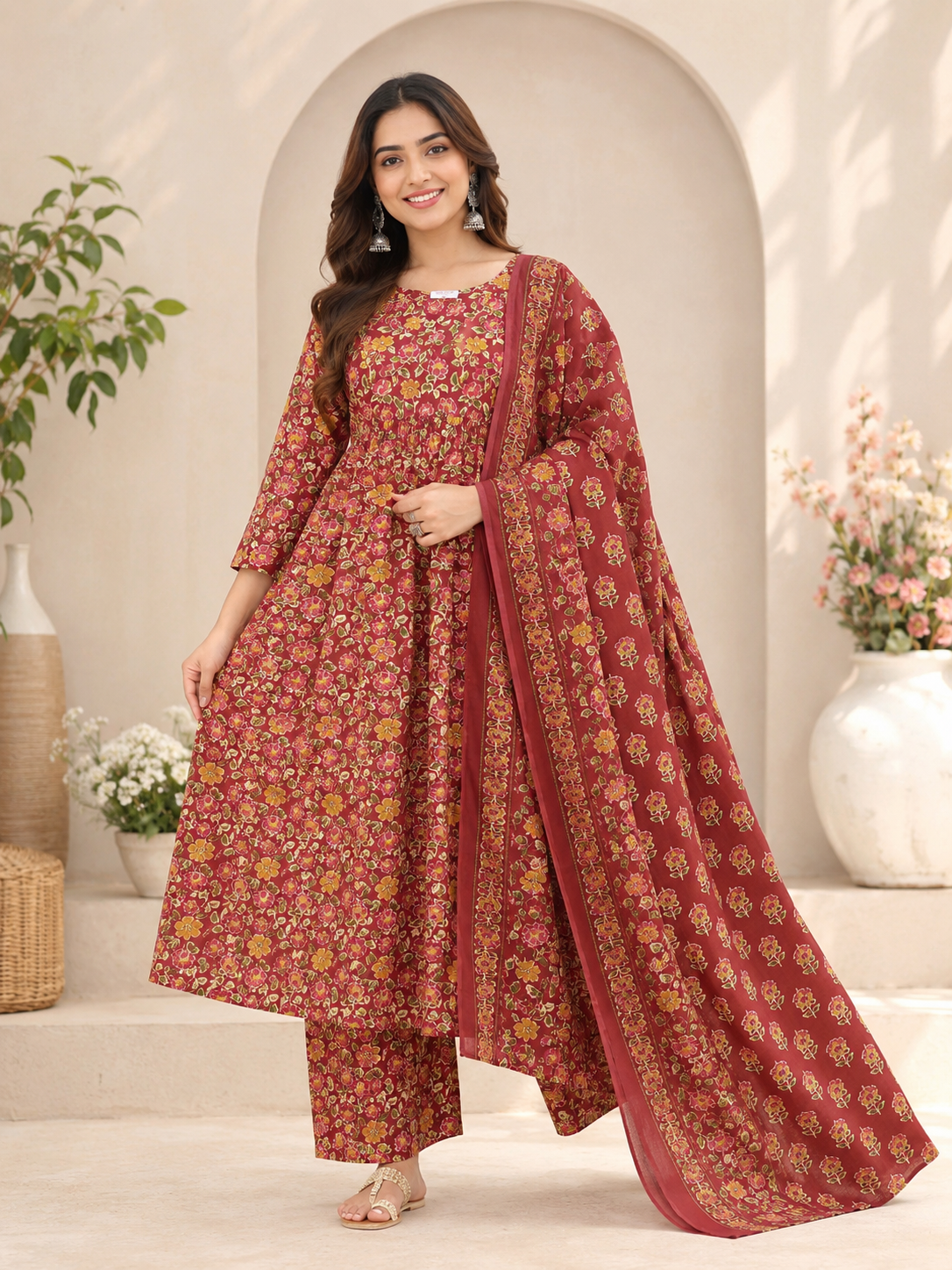 3pc sets in feeding cotton red