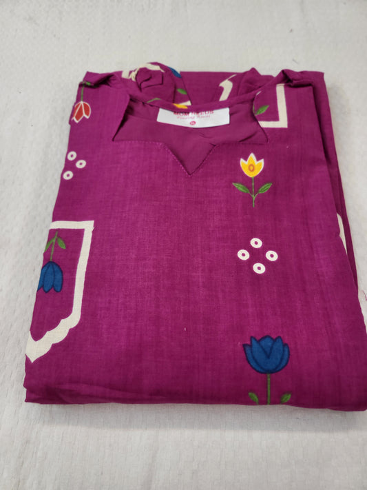 Feeding cutwork Anarkali