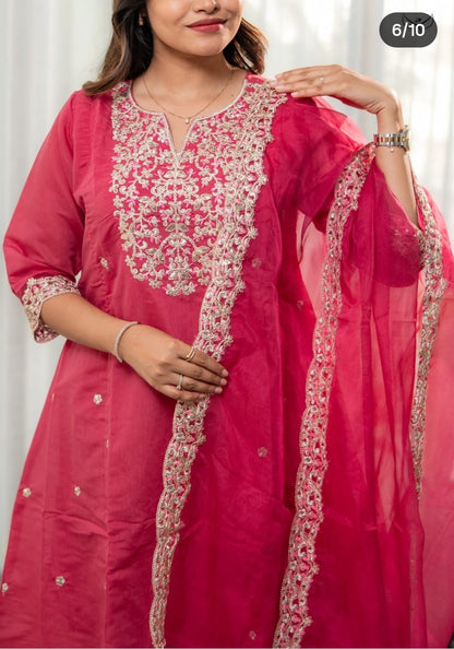 Partywear 3pc sets red
