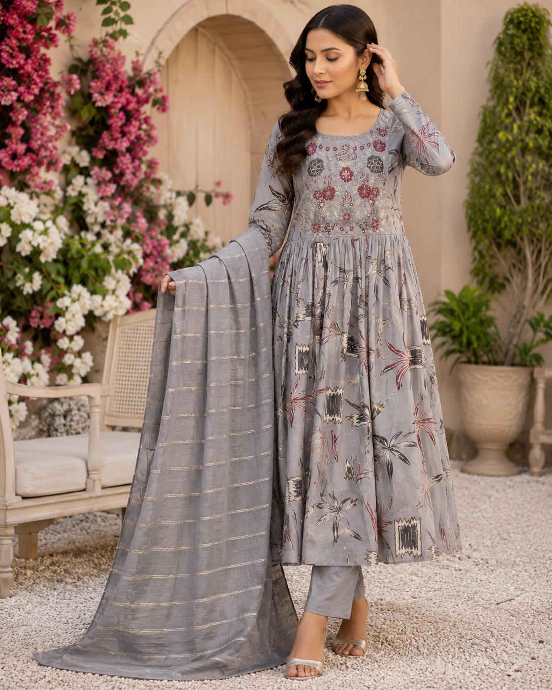 3pc sets embroidery gry286