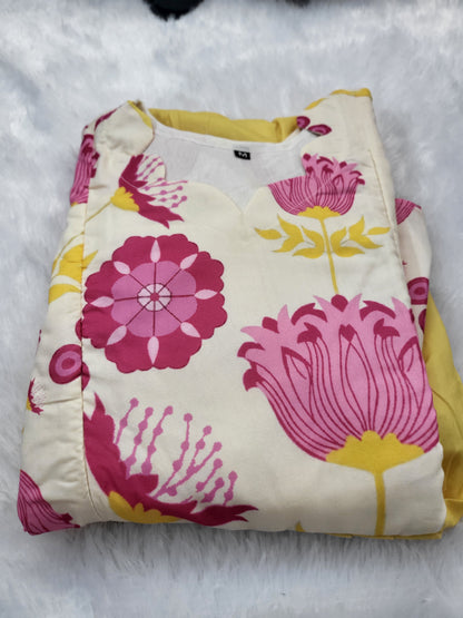 Feeding yellow floral 1pc