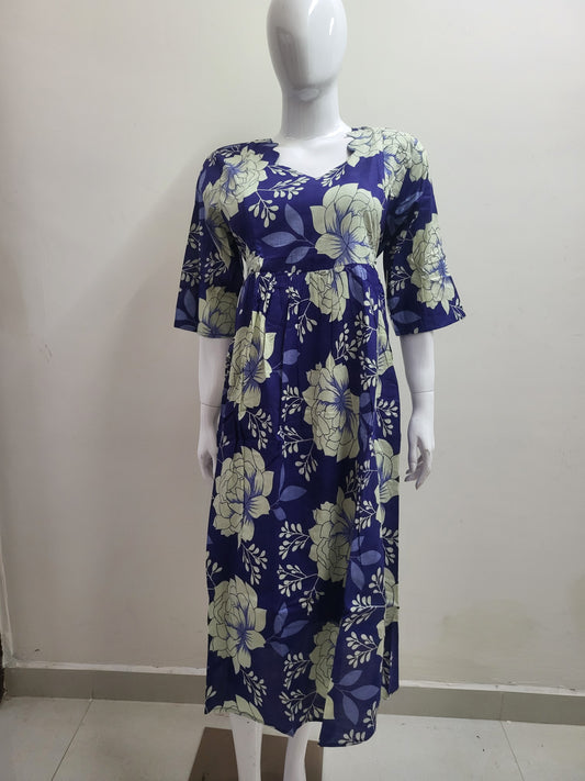 Feeding frock blueroses
