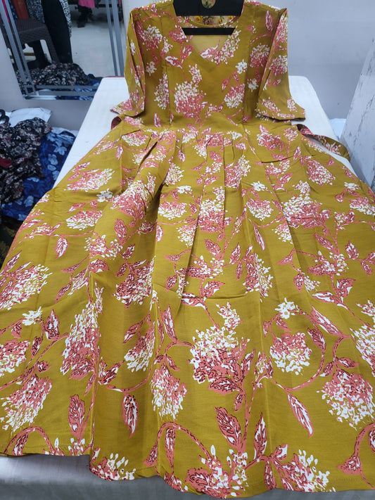 549/- feeding anarkali ylw901286